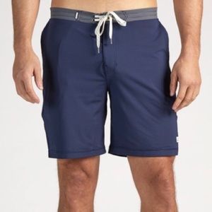 EUC Vuori Men’s Evolution Shorts Navy Blue Microdo